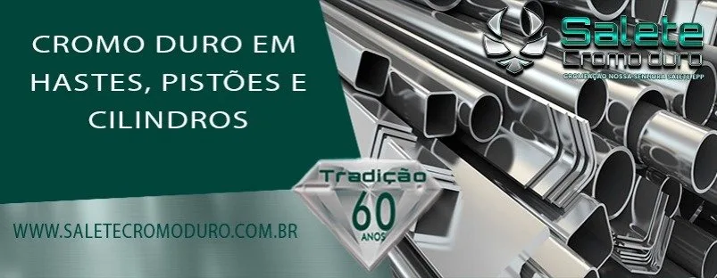 Cromagem de cilindros industriais realizada pela Salete Cromo Duro